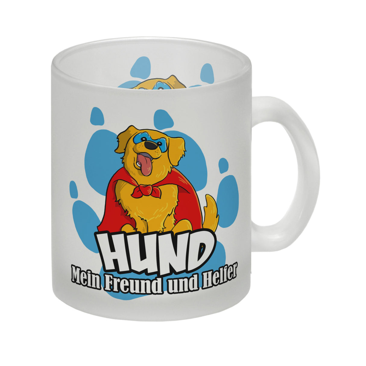 Kaffeebecher mit Superhelden - Golden Retriever - Hund mein Freund und Helfer