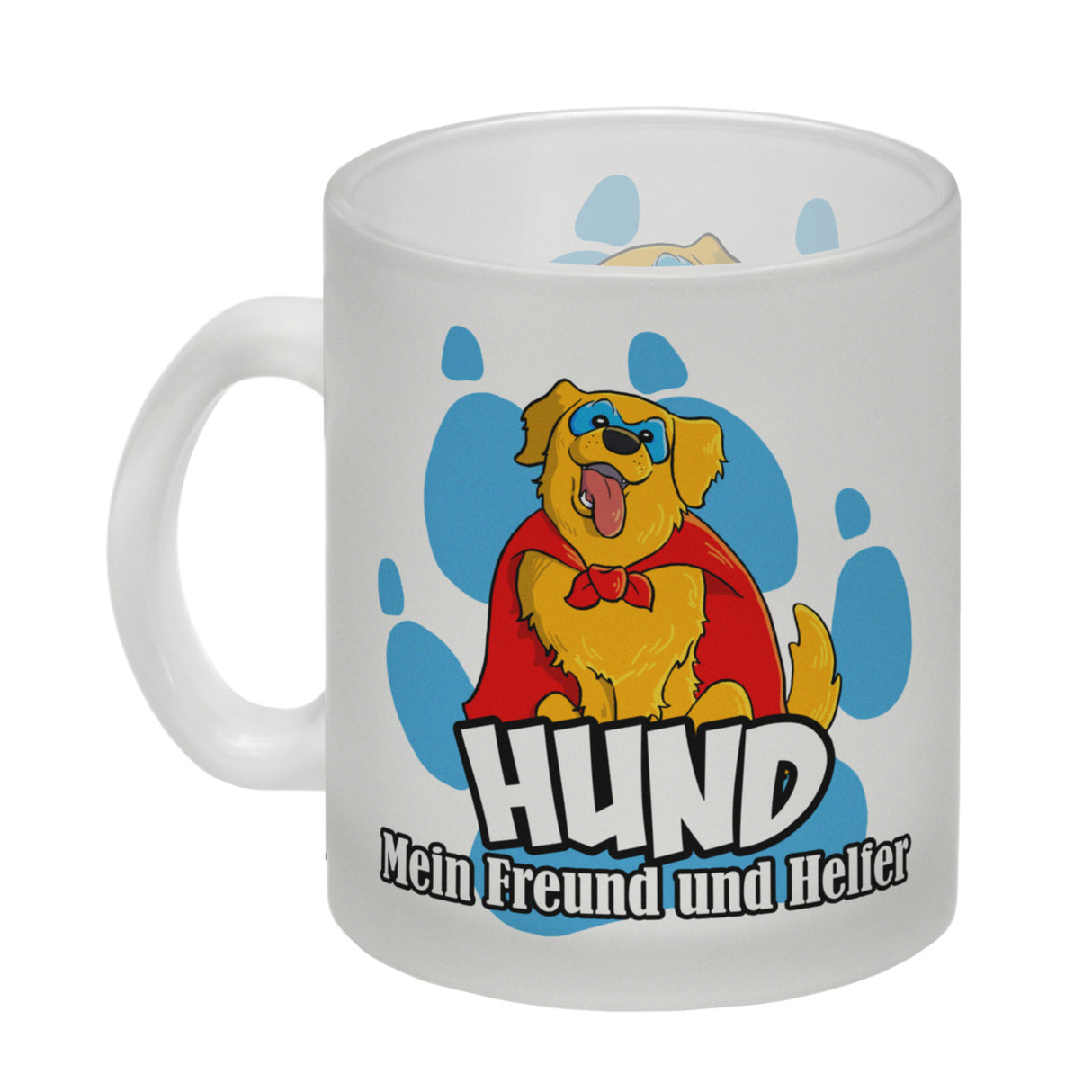 Kaffeebecher mit Superhelden - Golden Retriever - Hund mein Freund und Helfer