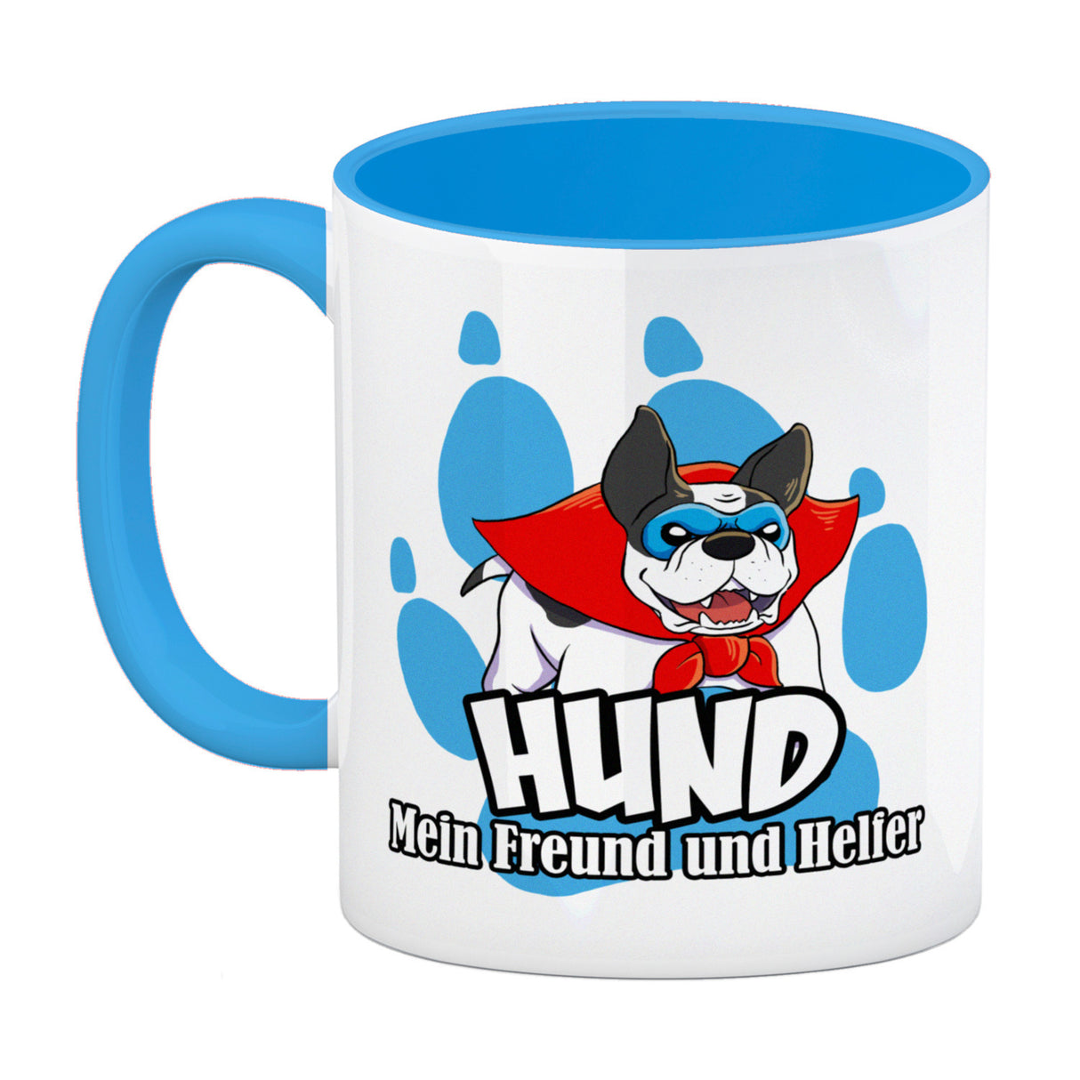 Kaffeebecher mit Superhelden - Dogge - Hund mein Freund und Helfer