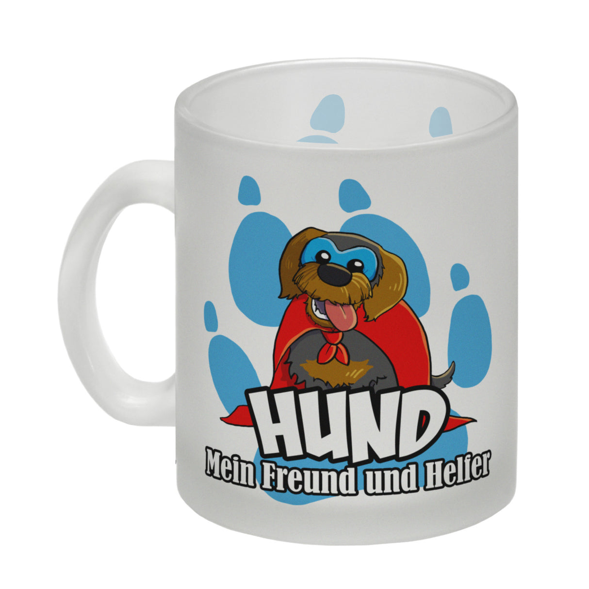 Kaffeebecher mit Superhelden - Dackel - Hund mein Freund und Helfer