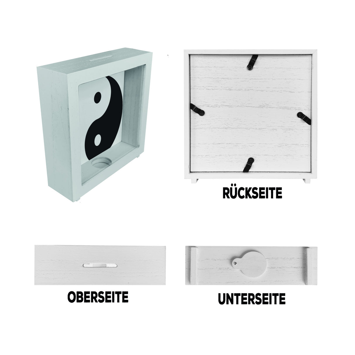 Spardose mit dekorativem Yin und Yang Design - chinesische Philosophie