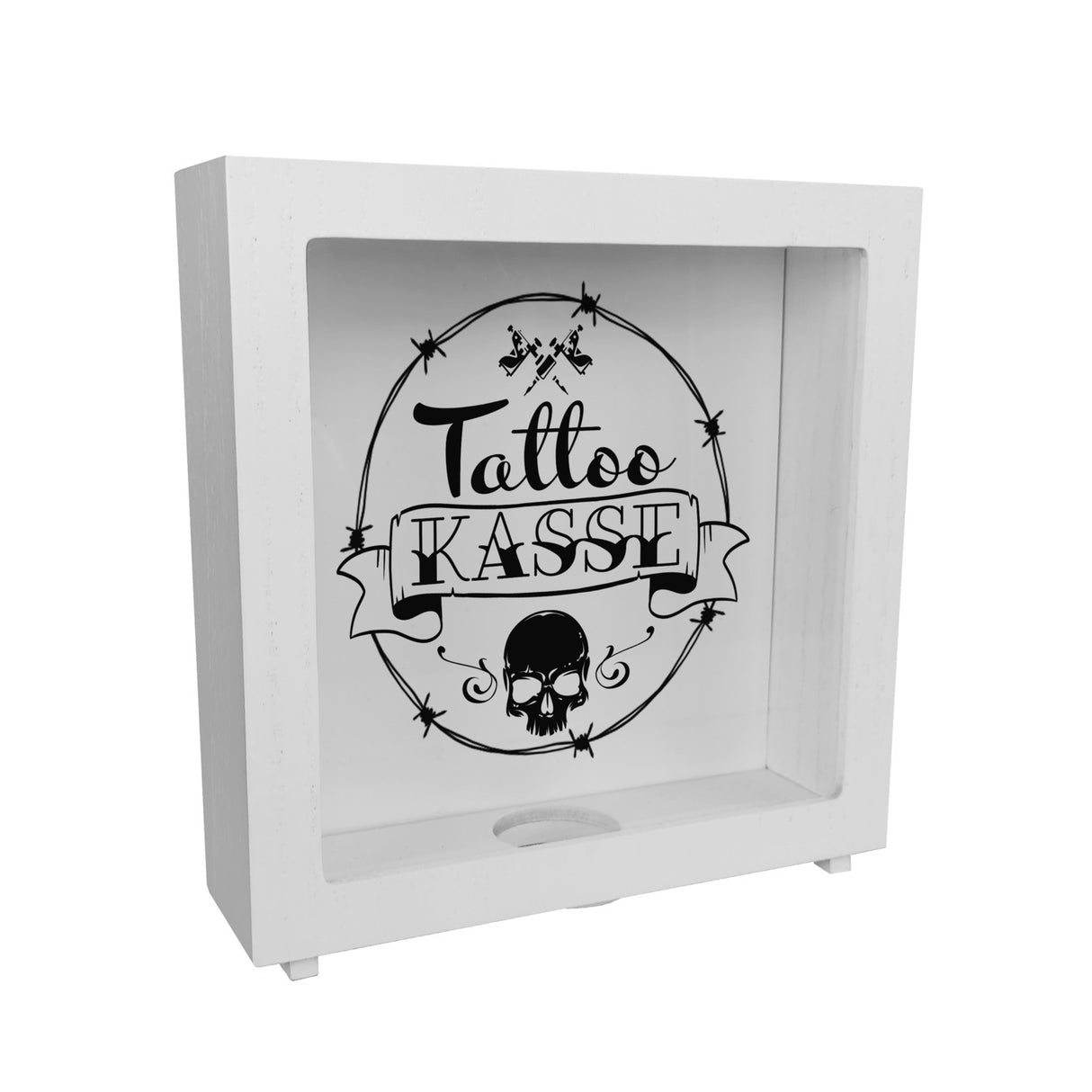 Spardose aus Keramik mit coolen Tattoo-Motiven - Tattookasse