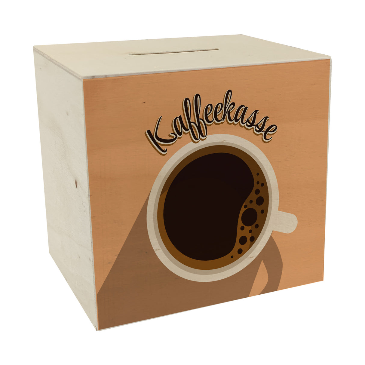 Spardose mit Kaffeetassenmotiv - als Kaffeekasse für Frisöre und Restaurants