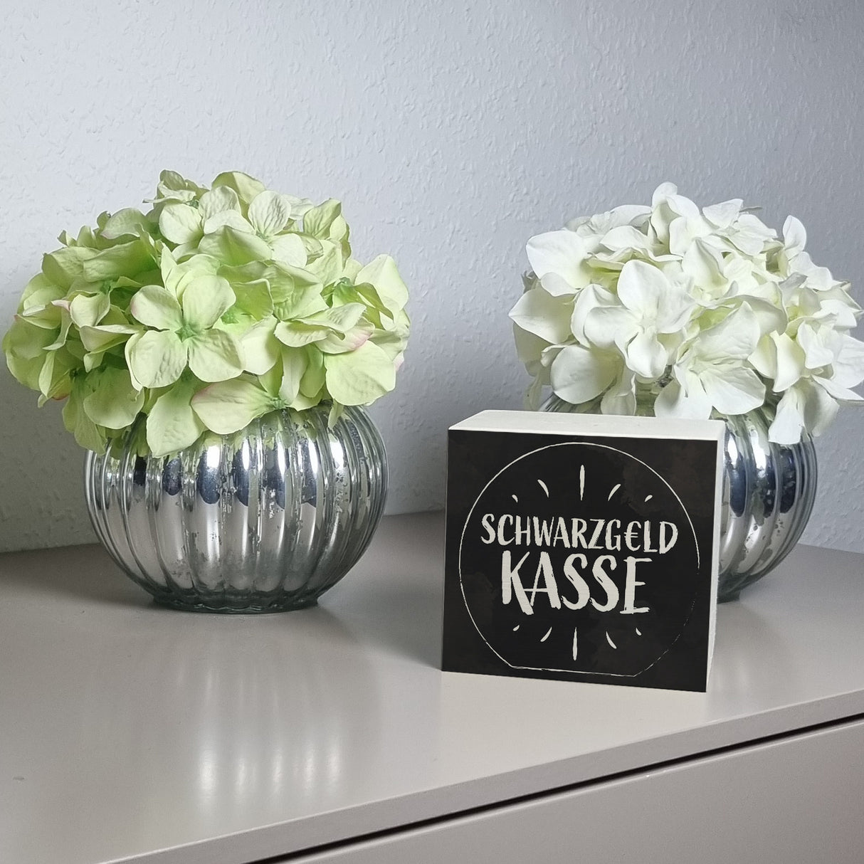 Spardose aus Keramik für Taschengeld mit lustigem Spruch - Schwarzgeld Kasse