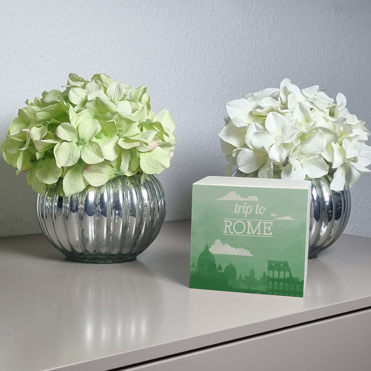 Spardose mit schönem Motiv und Text - Trip to Rom