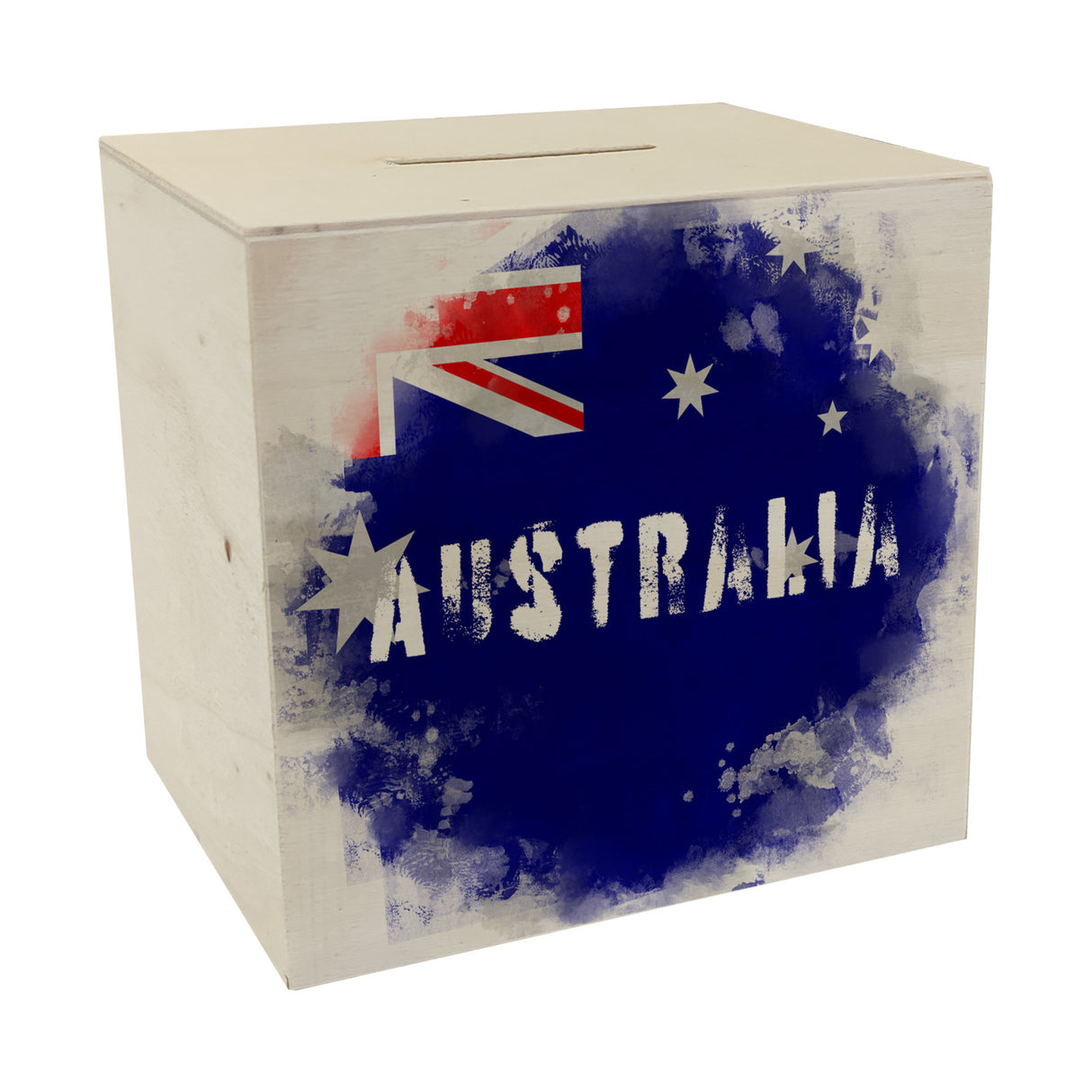 Spardose mit Australien-Flagge im Used Look - Sparschwein für Urlauber