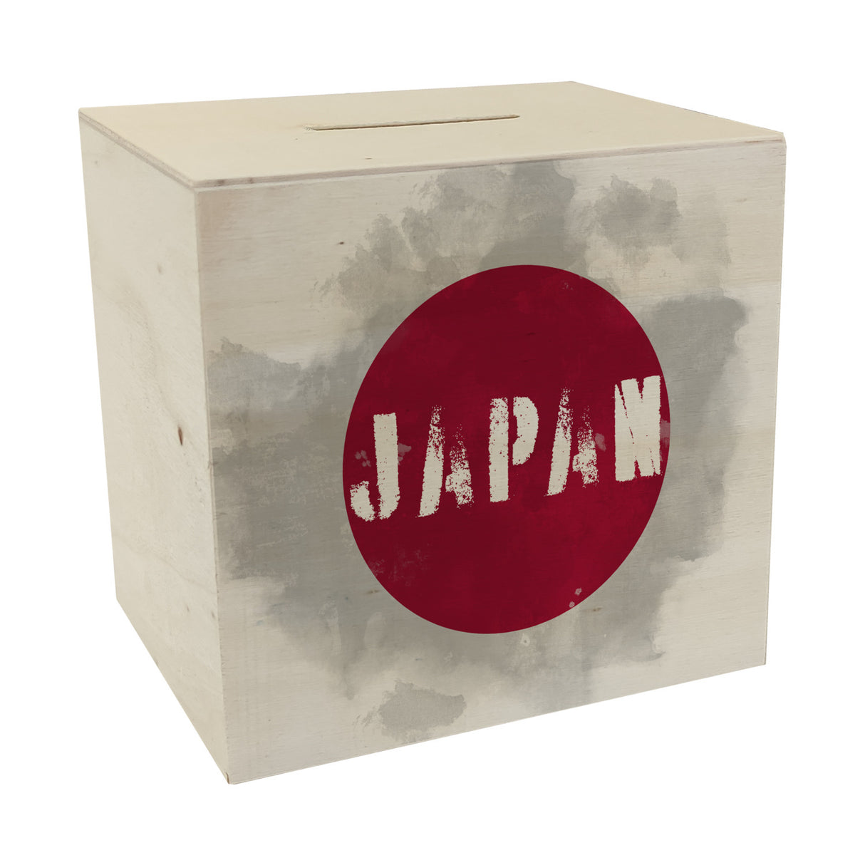 Spardose mit Japan-Flagge im Used Look - Sparschwein für Urlauber