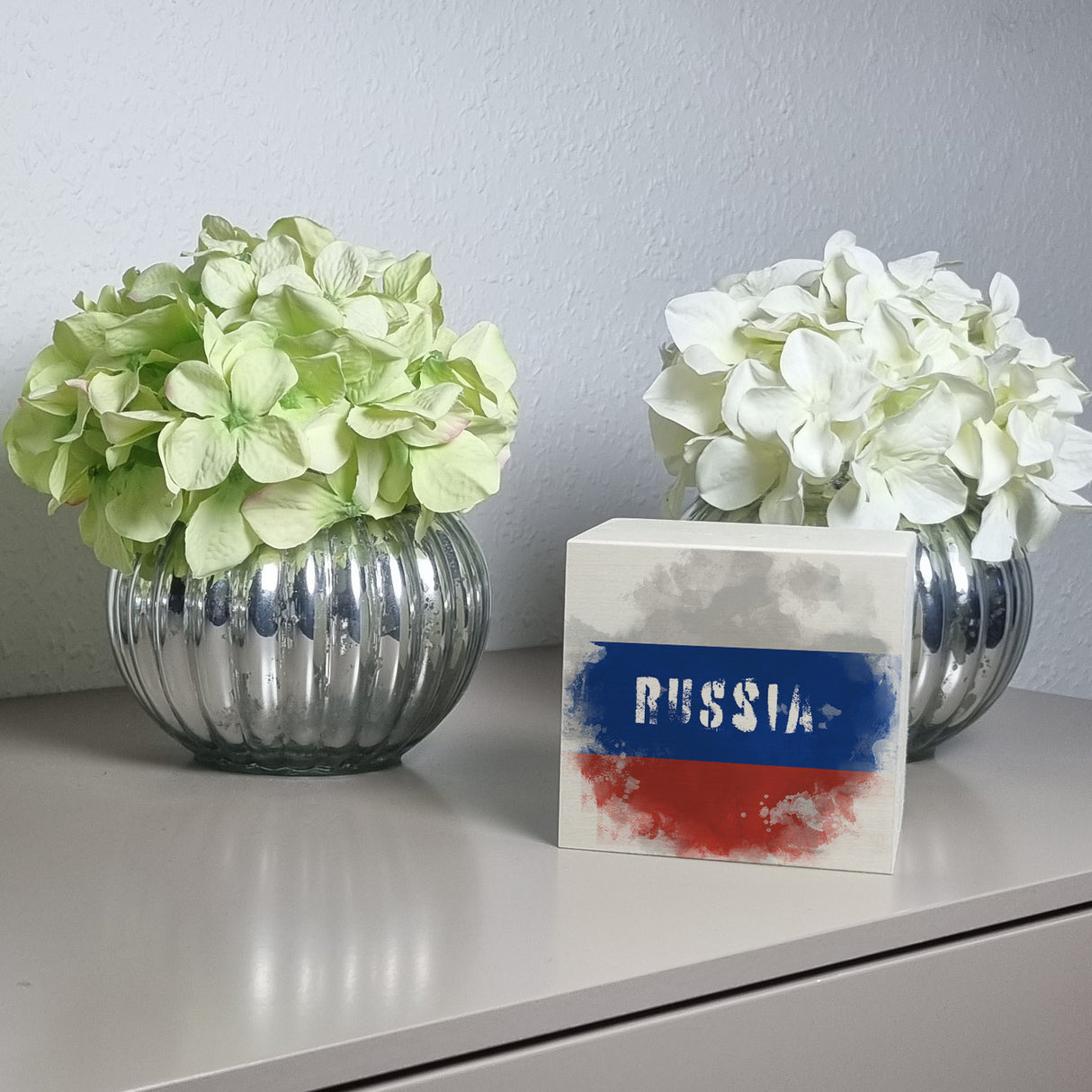 Spardose mit Russland-Flagge im Used Look - Sparschwein für Urlauber