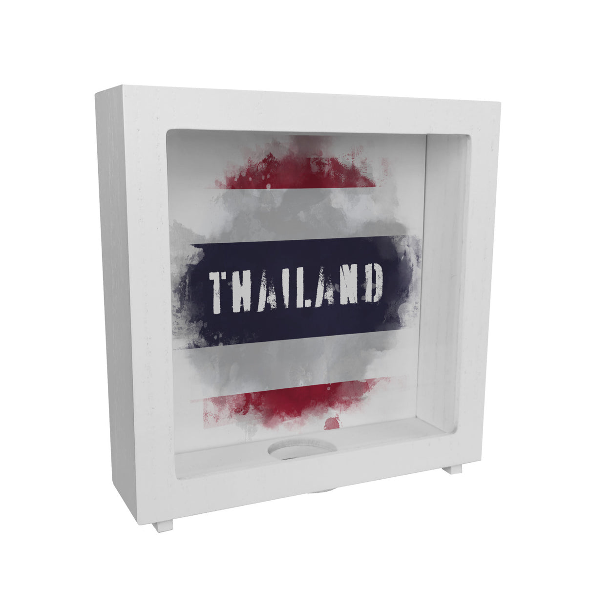 Spardose Thailand-Flagge im Used Look - Sparschwein für Urlauber