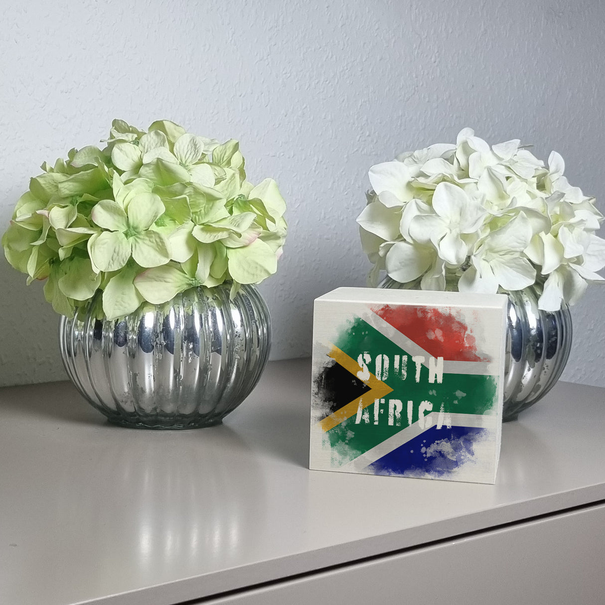 Spardose Südafrika-Flagge im Used Look - Sparschwein für Urlauber