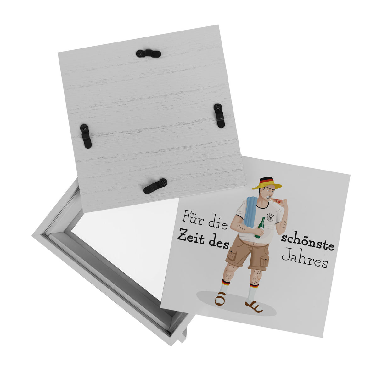 Spardose mit Karikatur eines Deutschen - Für die schönste Zeit des Jahres