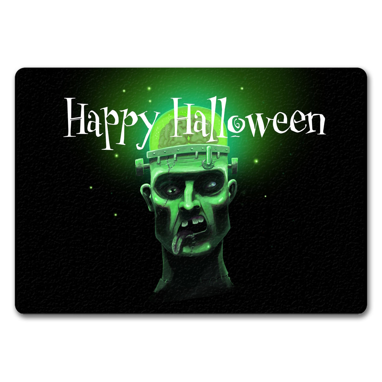 Fußmatte mit Zombie Motiv und Happy Halloween Schriftzug