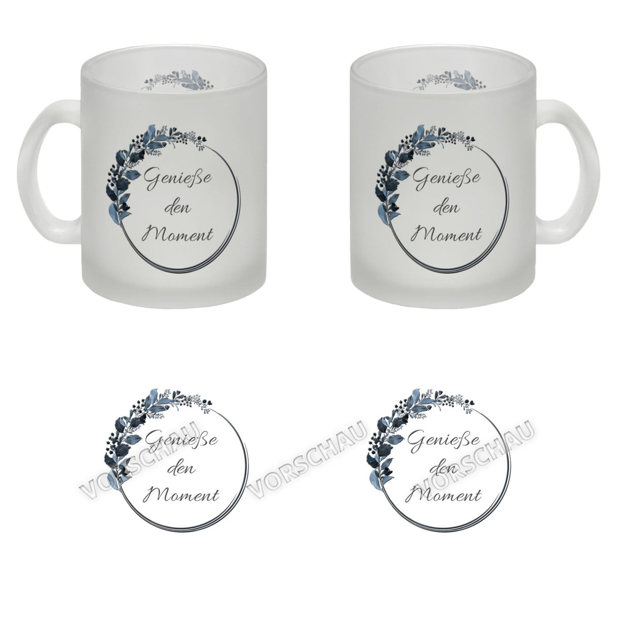 Schön, dass du da bist! Kaffeebecher mit Blumenkranz herrlich wunderbar Kaffeepott Trinkschale edel Gebinde Bukett Strauß Blumen Bouquet Spruch Slogan Sinnspruch Lebensregel