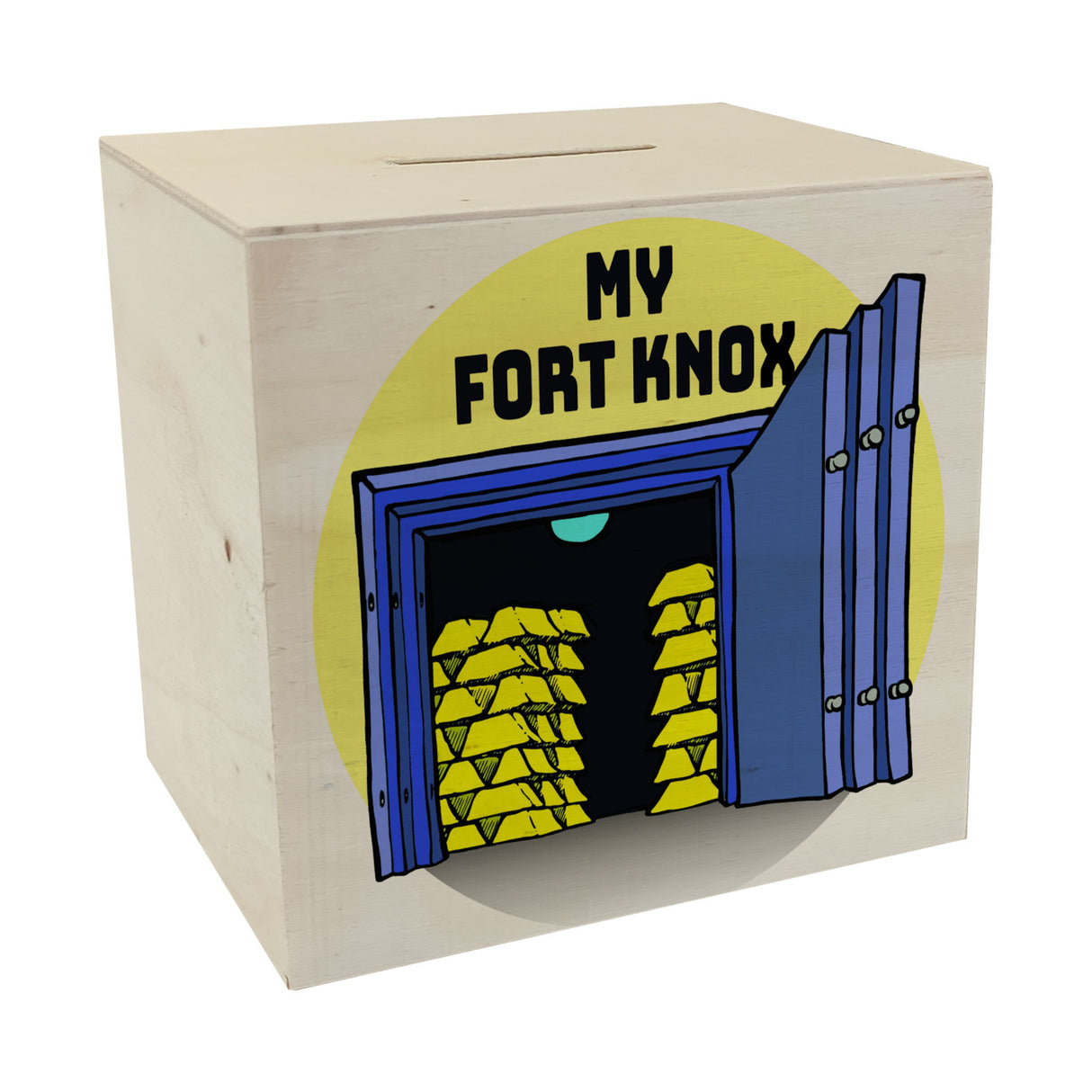 My Fort Knox Spardose mit Tresor und Goldbarren Motiv