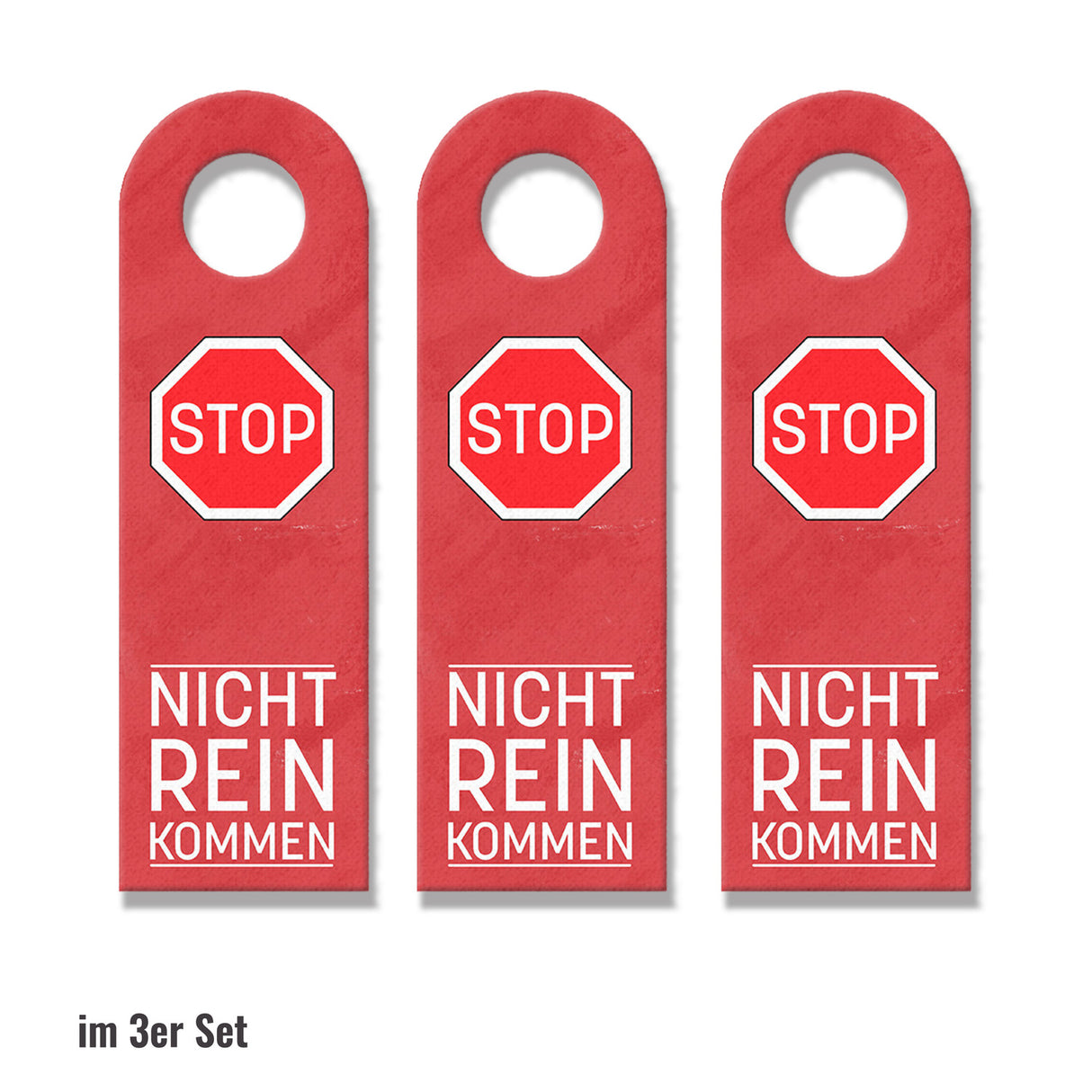 Verkehrsschilder Vorfahrtstraße und Stopschild Türhänger
