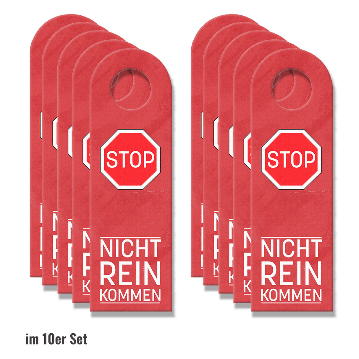 Verkehrsschilder Vorfahrtstraße und Stopschild Türhänger