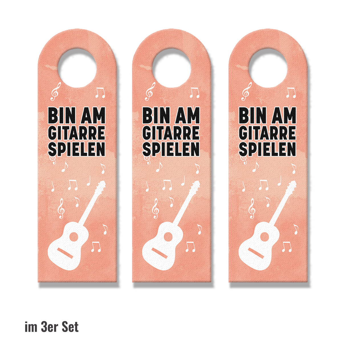 Bin am Gitarre spielen oder komm rein Türhänger