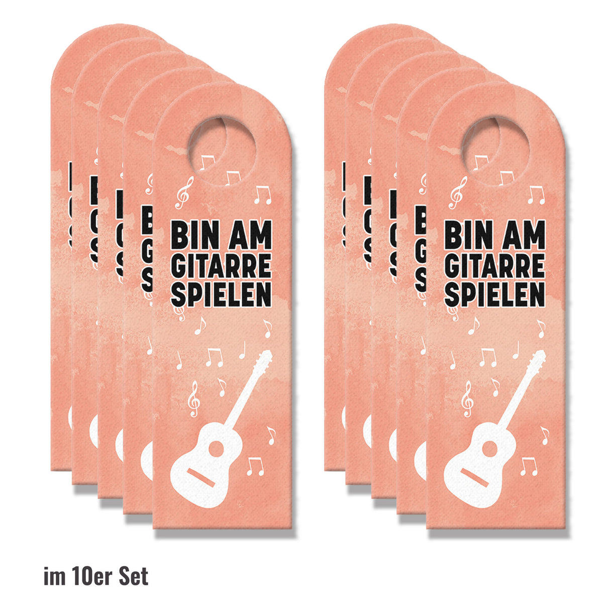 Bin am Gitarre spielen oder komm rein Türhänger
