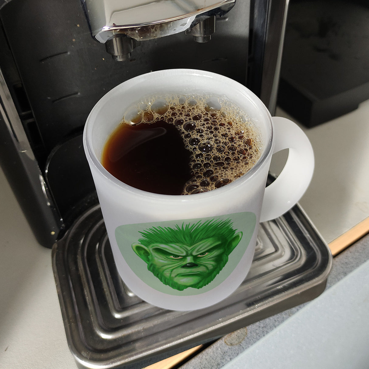 Kein Kaffee = Kein Weihnachten Kaffeetasse mit lustigem Miesepeter Motiv