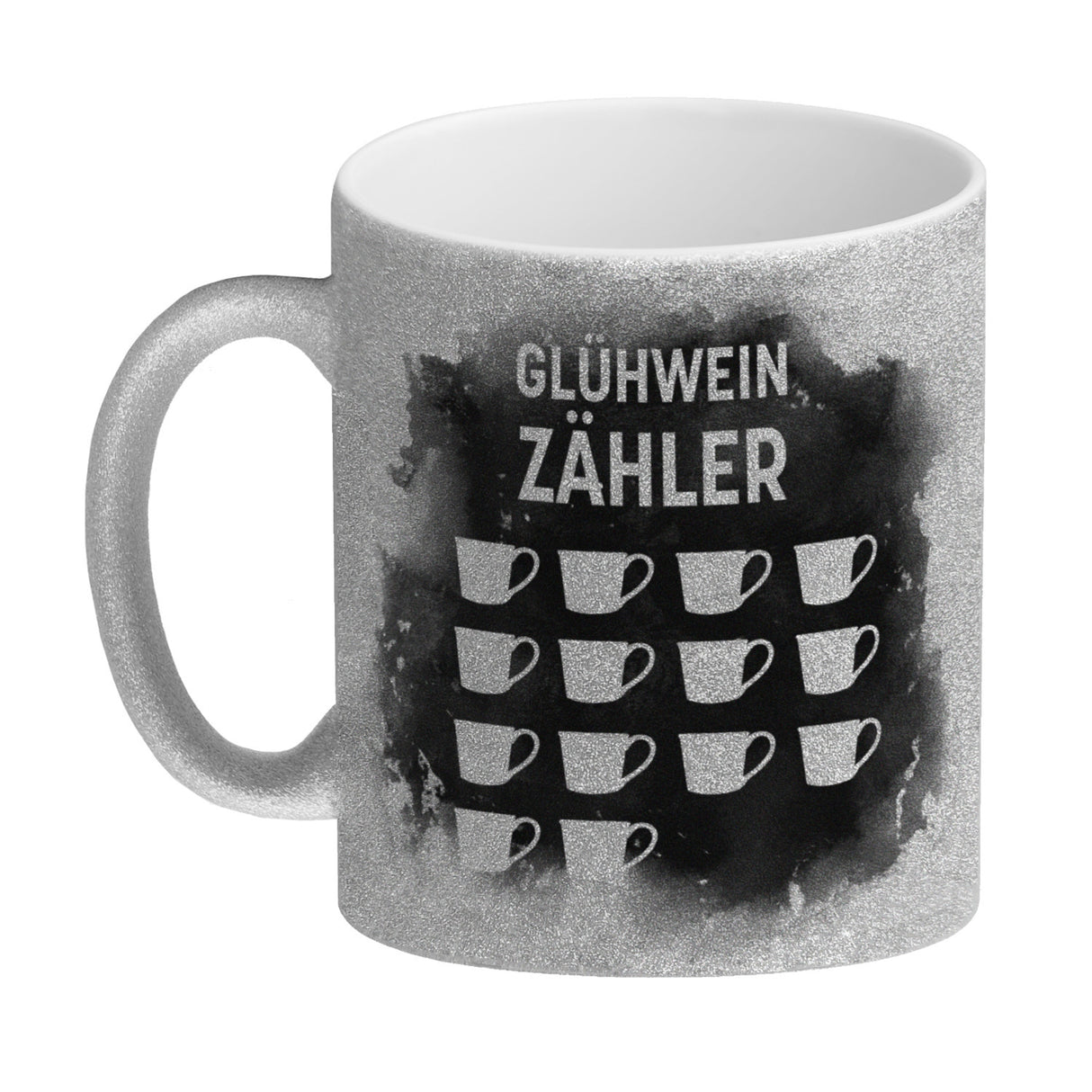Ein Glühwein kommt selten allein lustige Tasse mit Glühwein Strichliste