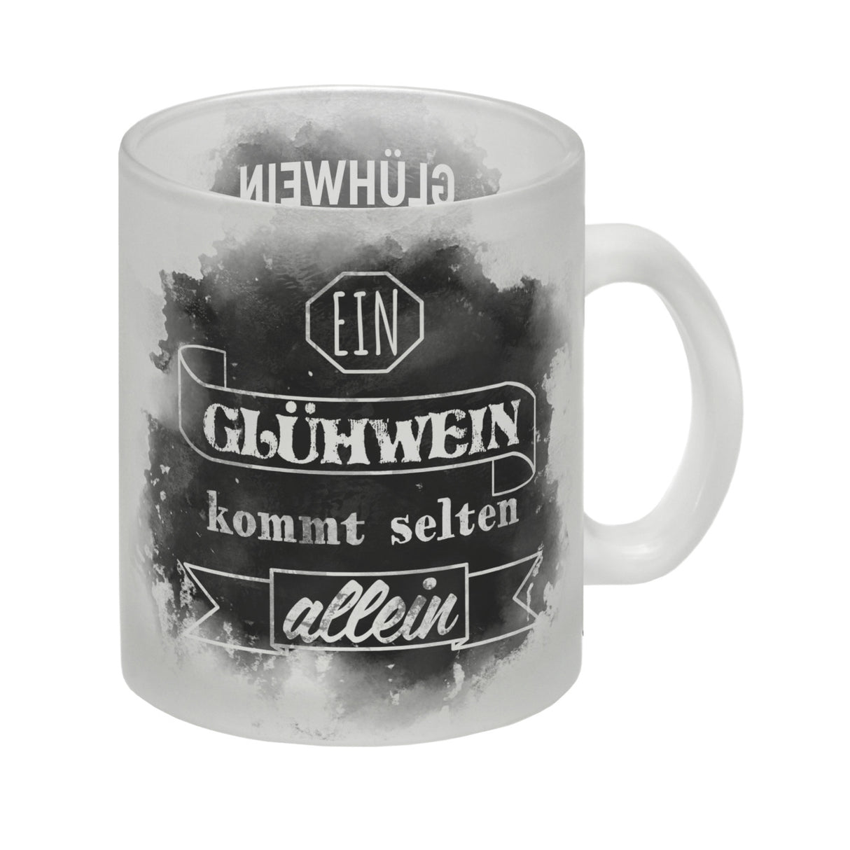 Ein Glühwein kommt selten allein lustige Tasse mit Glühwein Strichliste