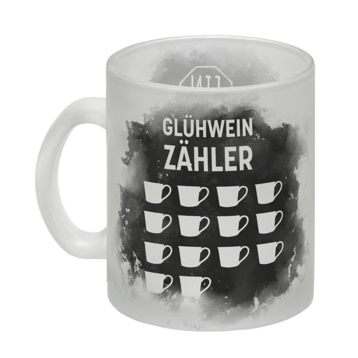 Ein Glühwein kommt selten allein lustige Tasse mit Glühwein Strichliste