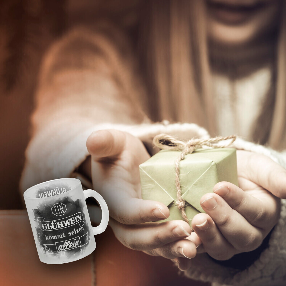 Ein Glühwein kommt selten allein lustige Tasse mit Glühwein Strichliste