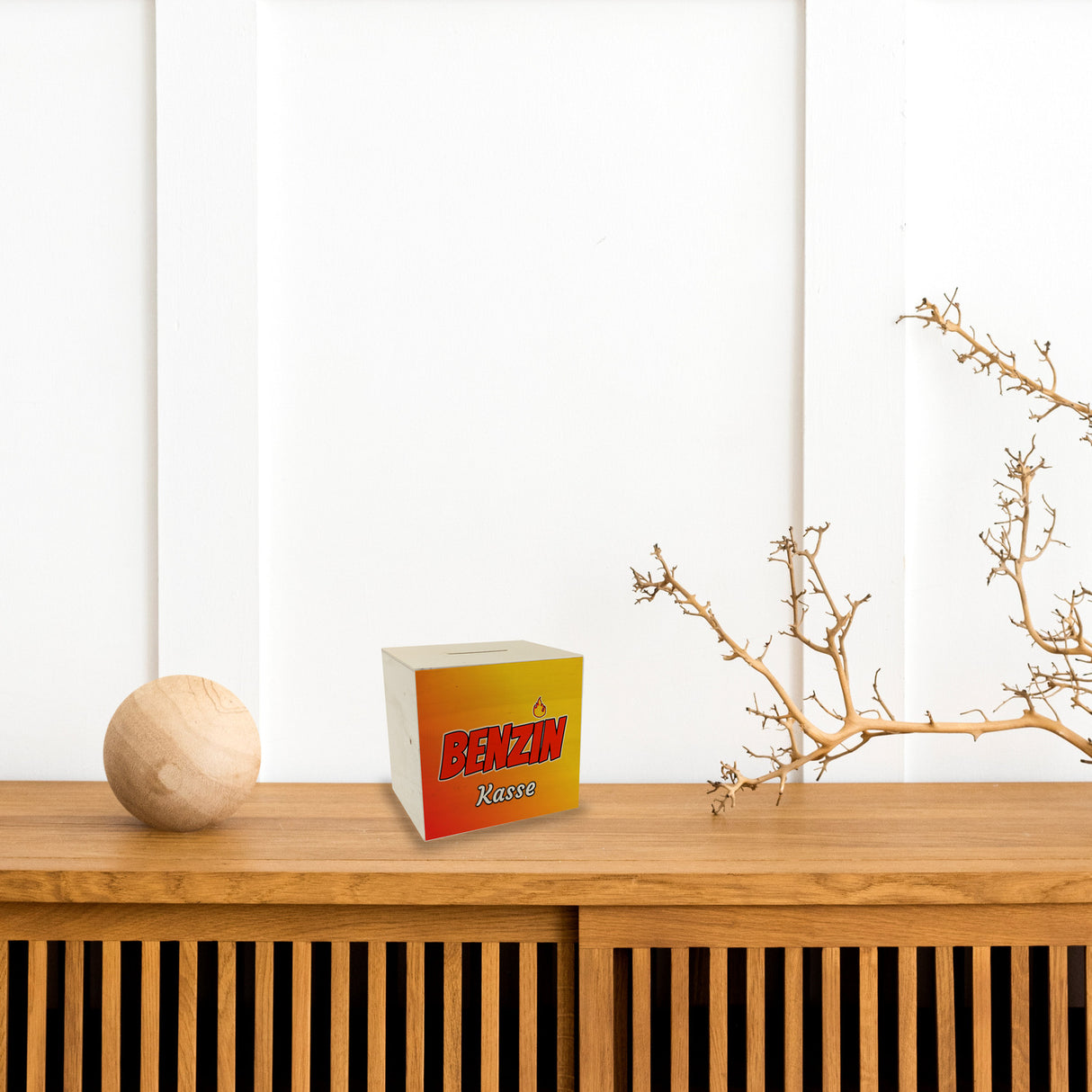 Benzinkasse Spardose aus Keramik für Spritgeld