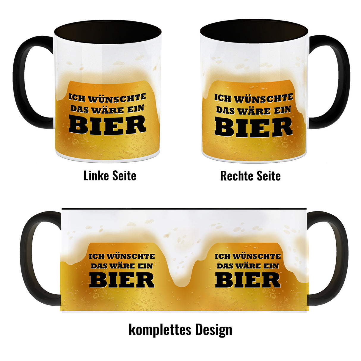 Ich wünschte das wäre ein Bier Kaffeebecher
