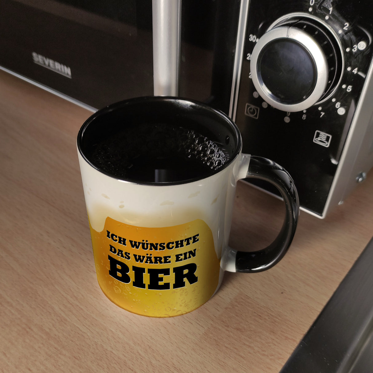 Ich wünschte das wäre ein Bier Kaffeebecher