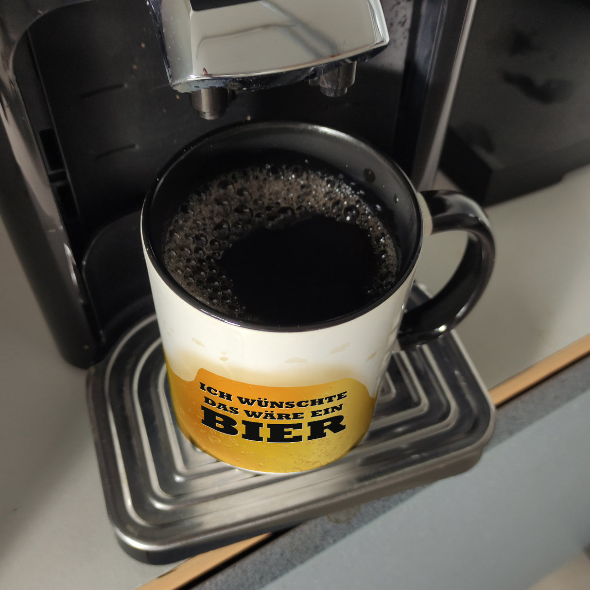 Ich wünschte das wäre ein Bier Kaffeebecher