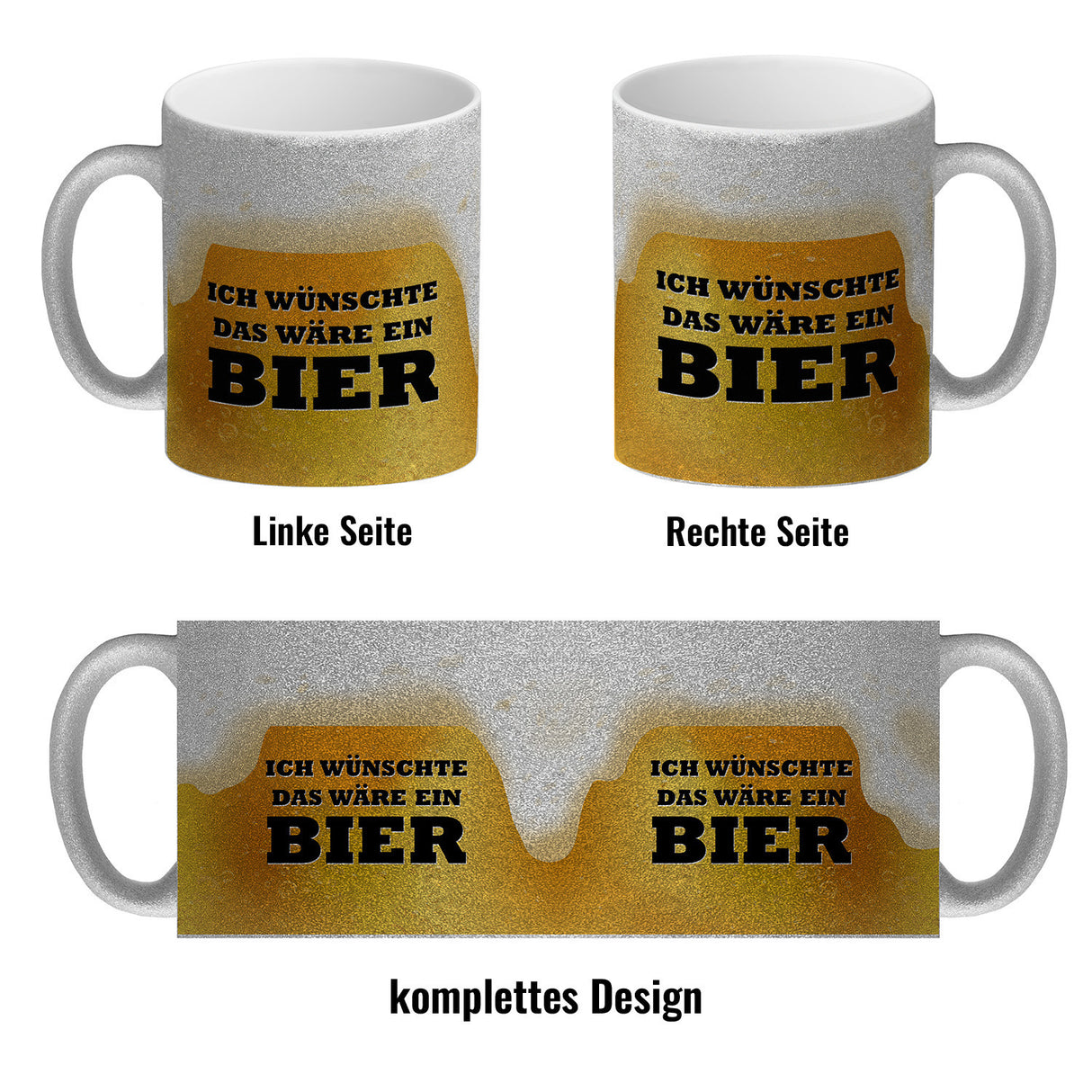 Ich wünschte das wäre ein Bier Kaffeebecher
