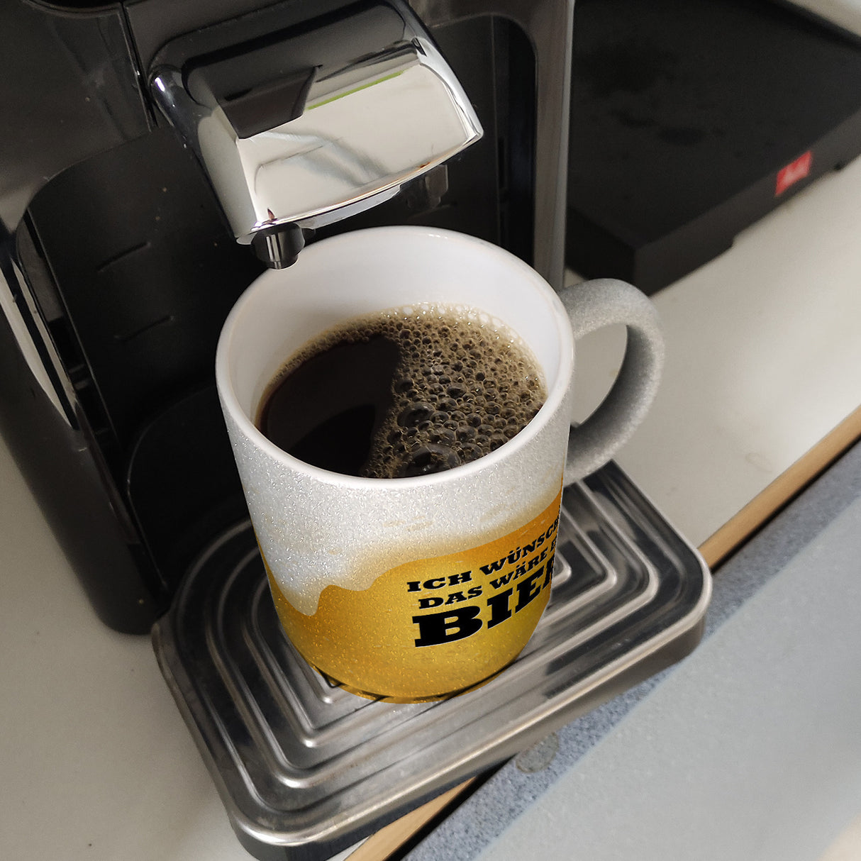 Ich wünschte das wäre ein Bier Kaffeebecher
