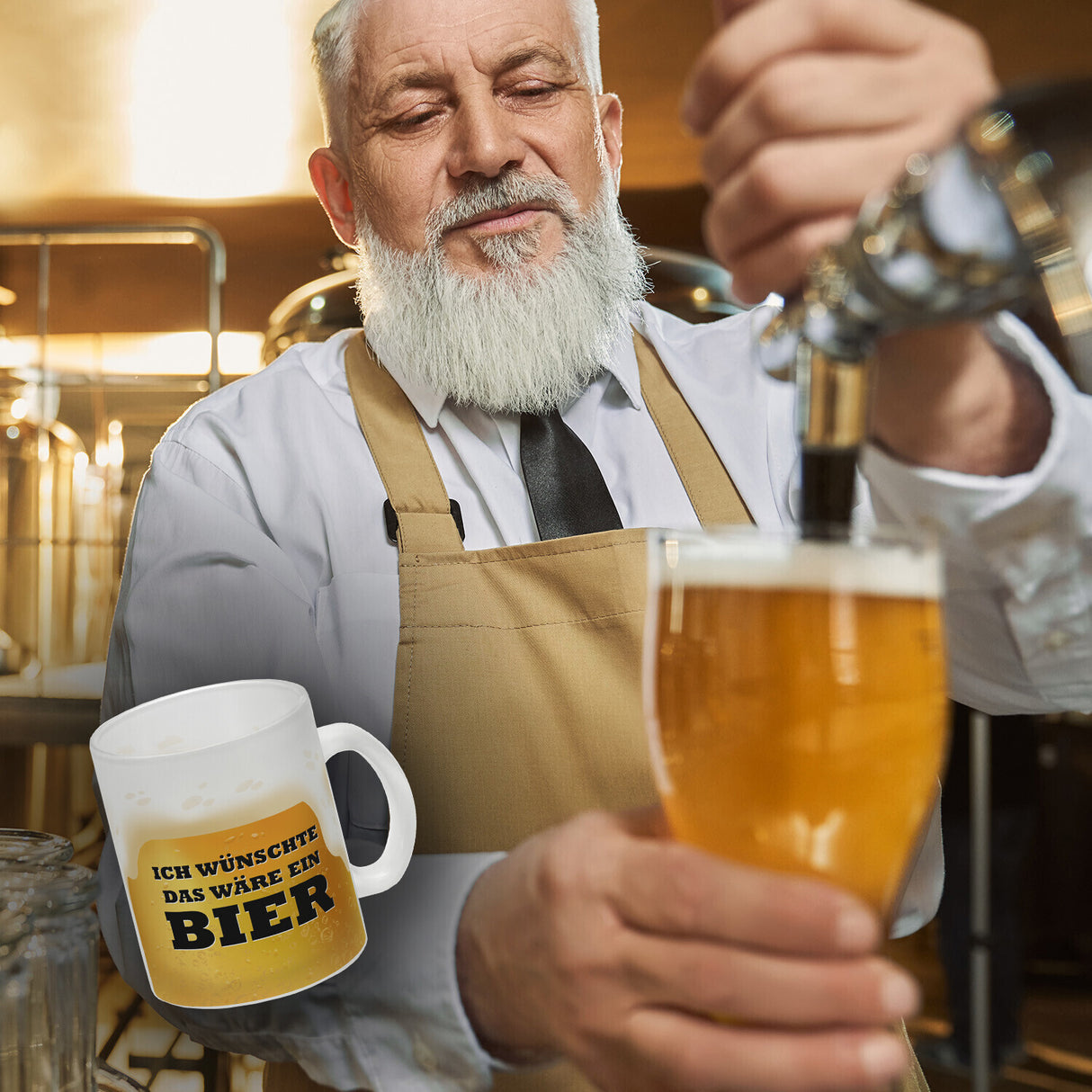 Ich wünschte das wäre ein Bier Kaffeebecher