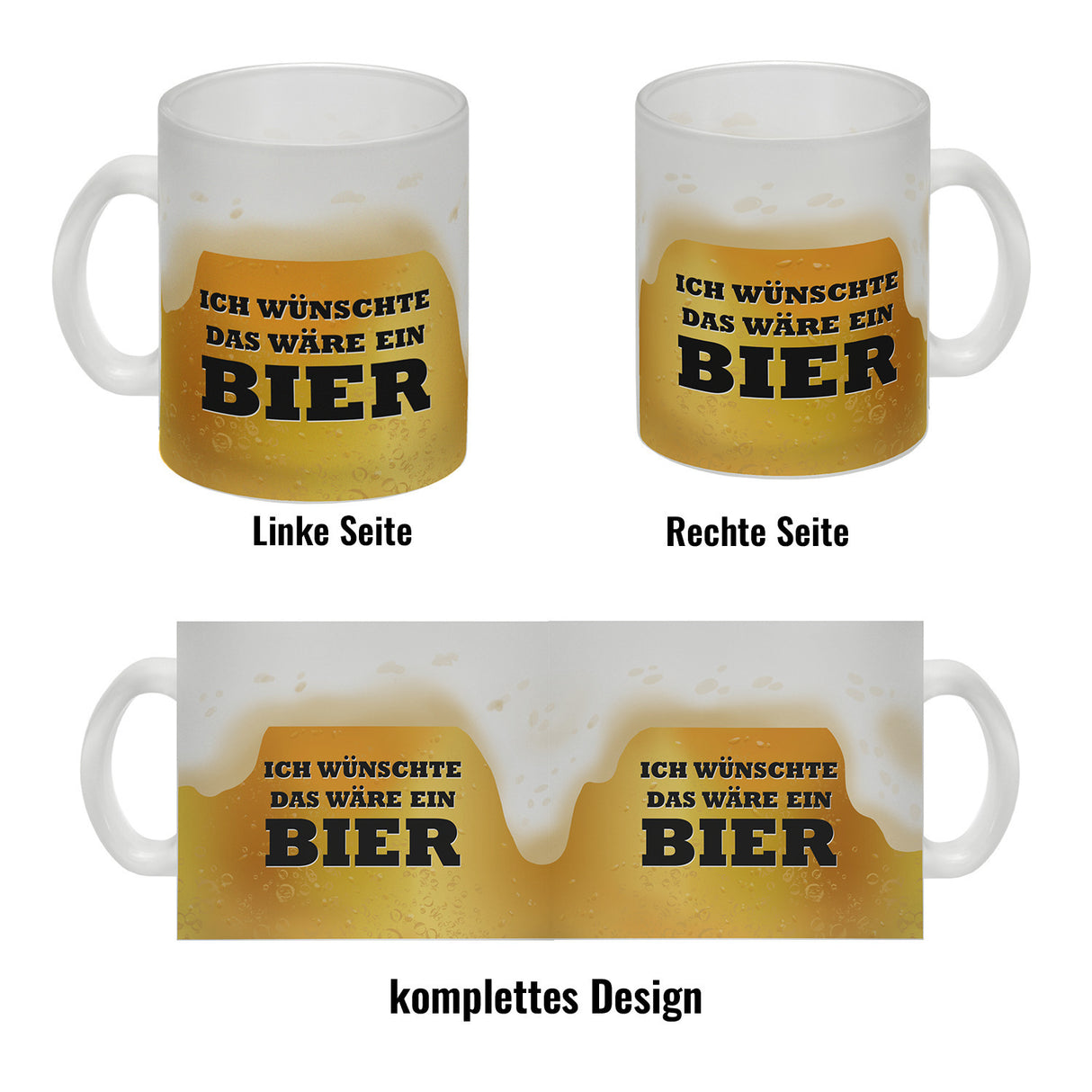Ich wünschte das wäre ein Bier Kaffeebecher