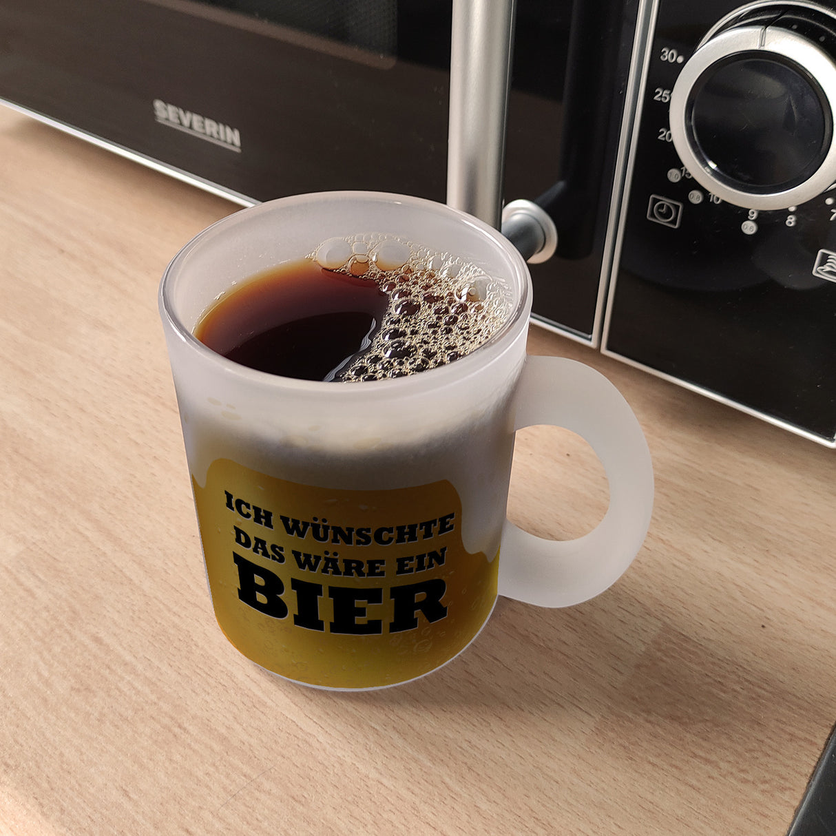 Ich wünschte das wäre ein Bier Kaffeebecher