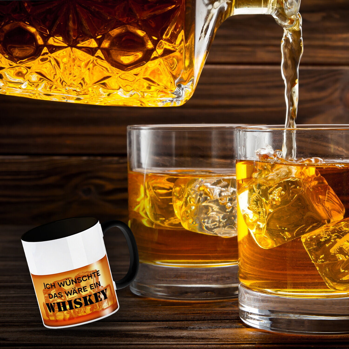 Ich wünschte das wäre ein Whiskey Kaffeebecher