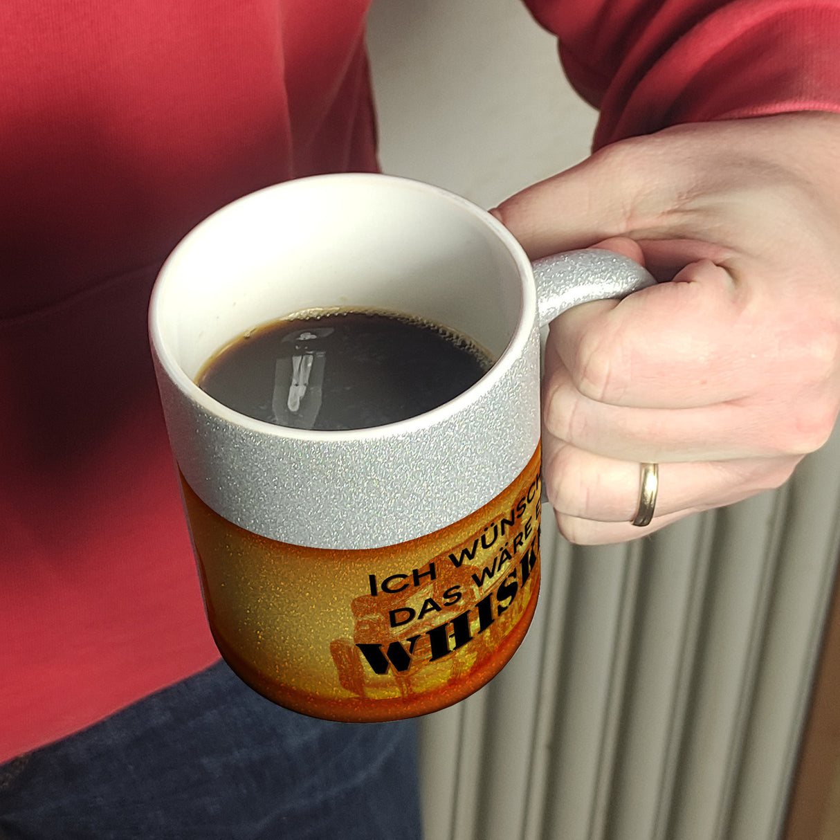 Ich wünschte das wäre ein Whiskey Kaffeebecher