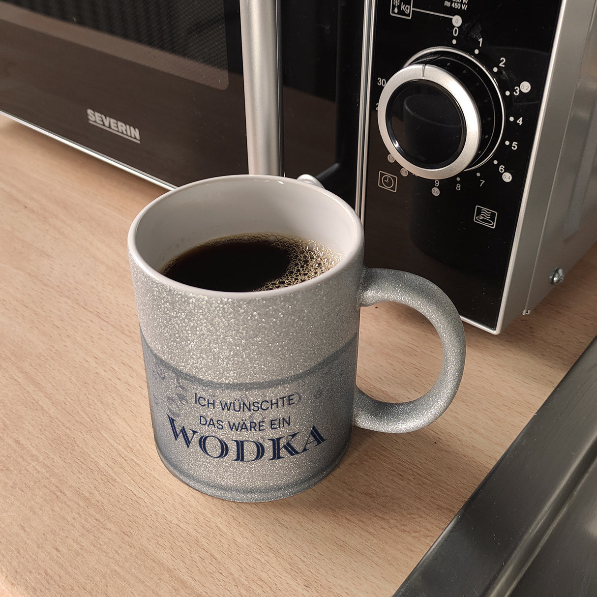 Ich wünschte das wäre ein Wodka Kaffeebecher