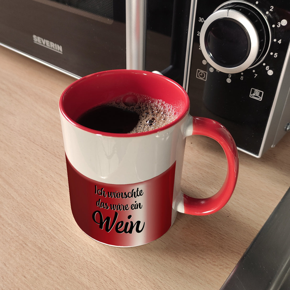 Ich wünschte das wäre ein Wein Kaffeebecher