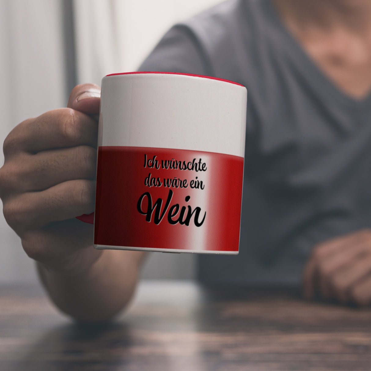 Ich wünschte das wäre ein Wein Kaffeebecher