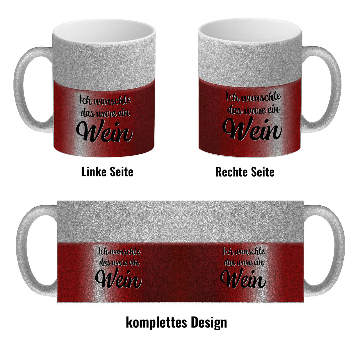 Ich wünschte das wäre ein Wein Kaffeebecher