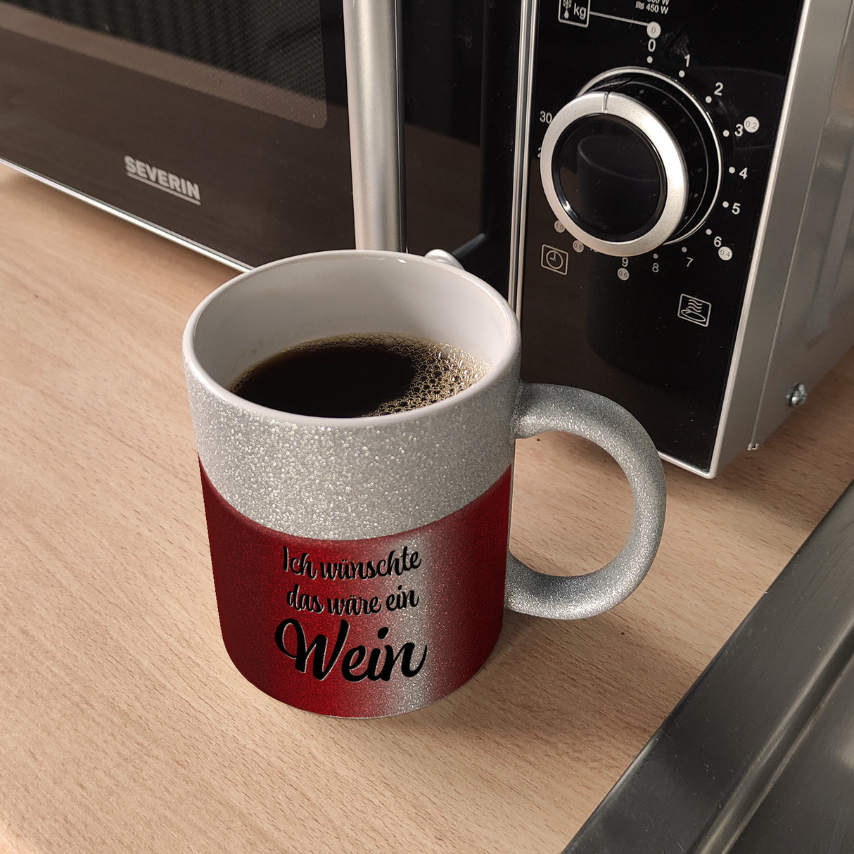 Ich wünschte das wäre ein Wein Kaffeebecher