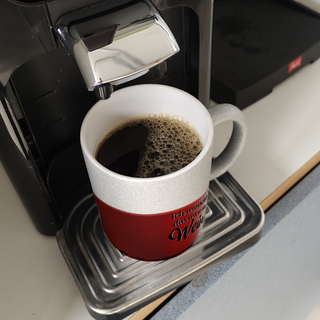 Ich wünschte das wäre ein Wein Kaffeebecher