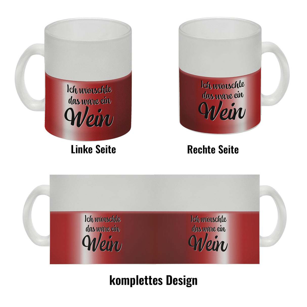 Ich wünschte das wäre ein Wein Kaffeebecher