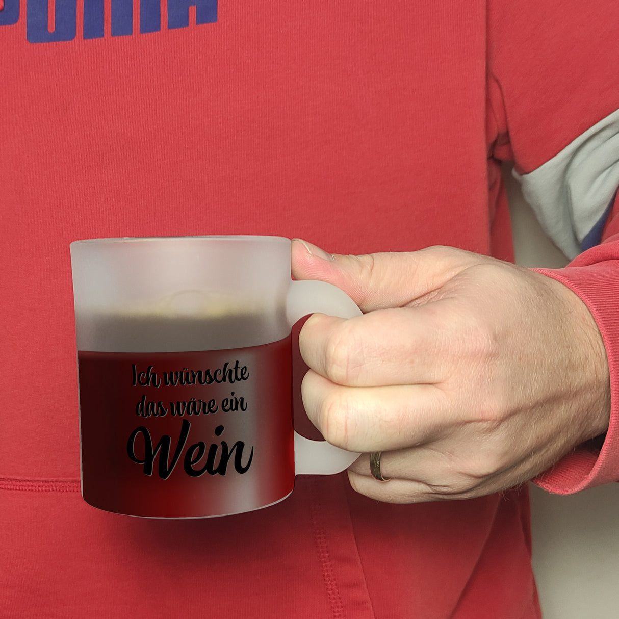 Ich wünschte das wäre ein Wein Kaffeebecher