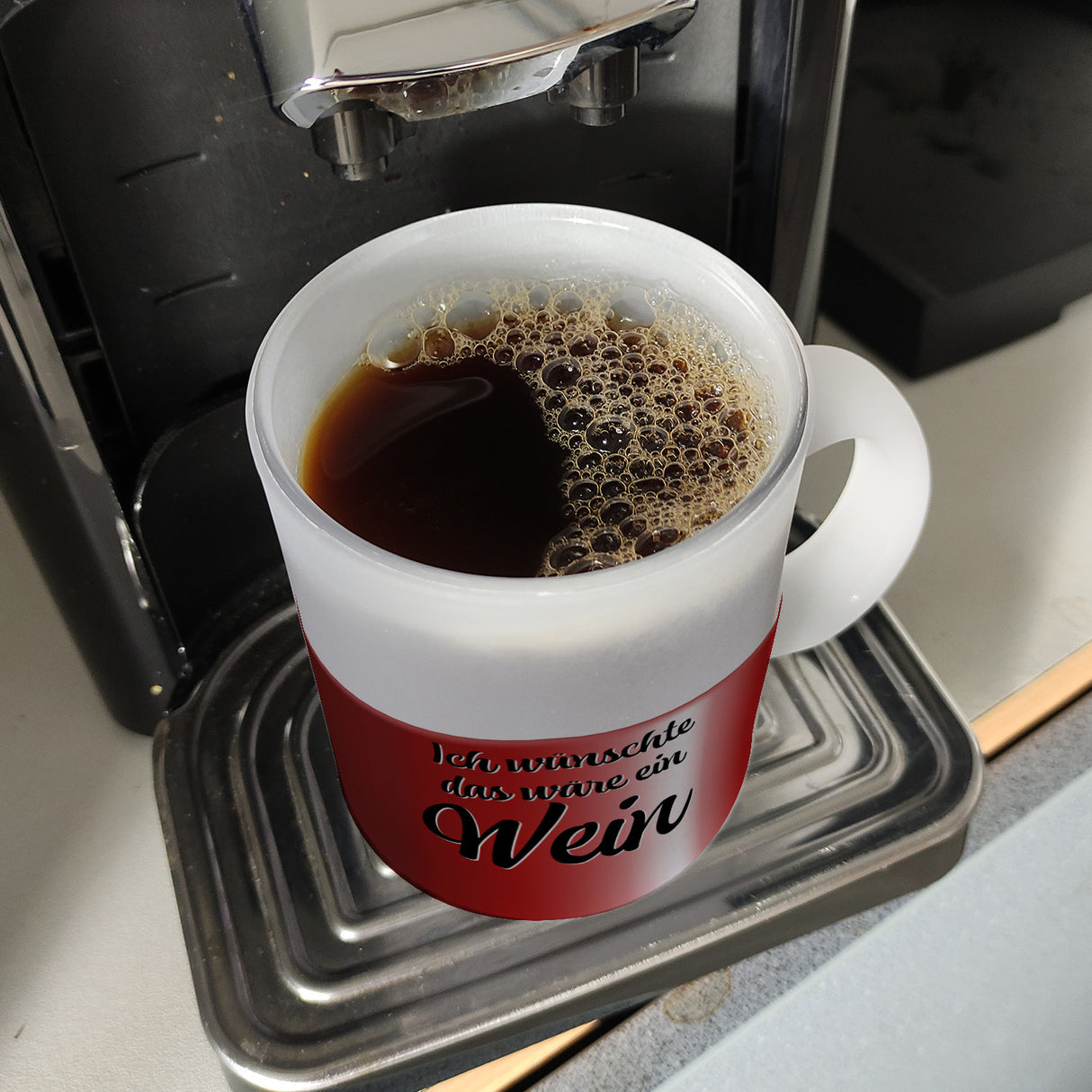 Ich wünschte das wäre ein Wein Kaffeebecher