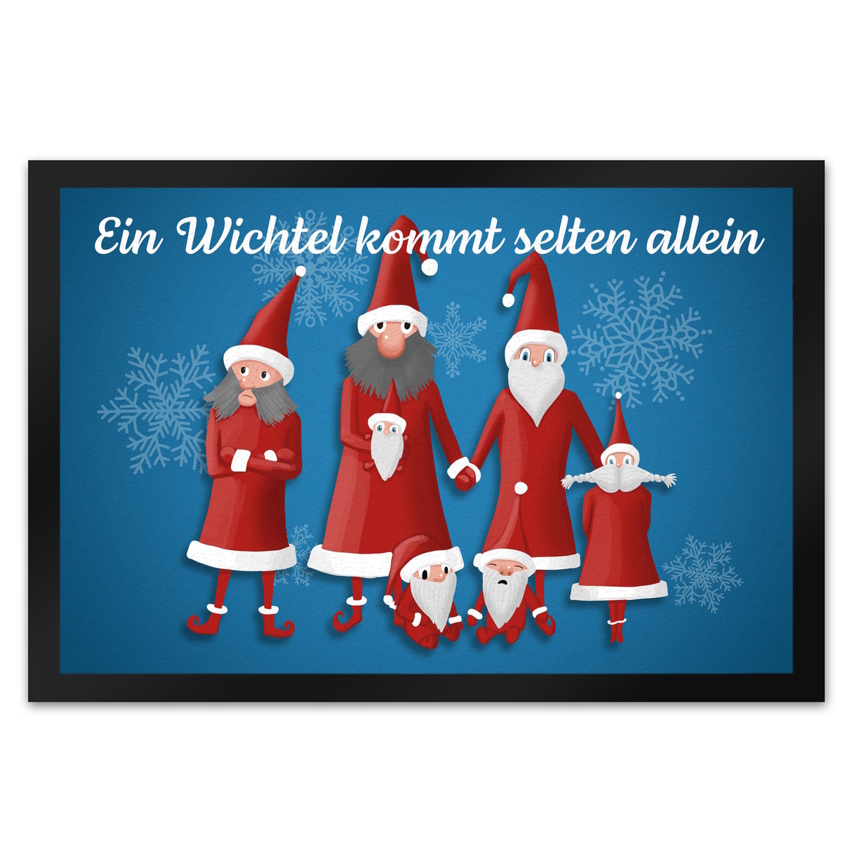 Ein Wichtel kommt selten allein mit lustigen Wichteln Fußmatte