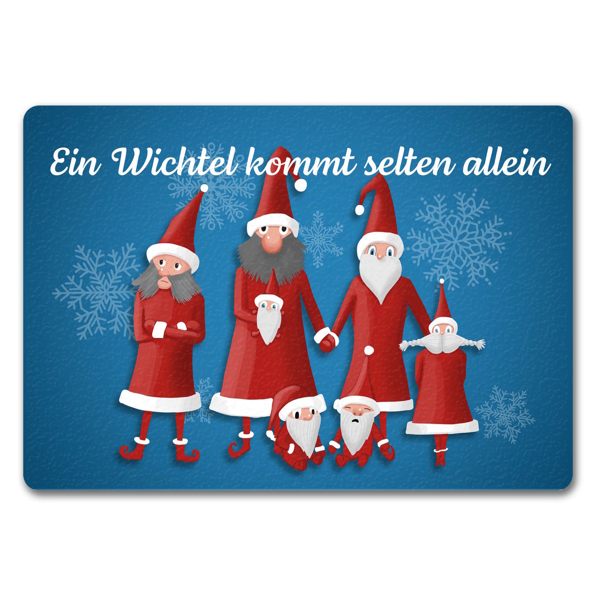 Ein Wichtel kommt selten allein mit lustigen Wichteln Fußmatte