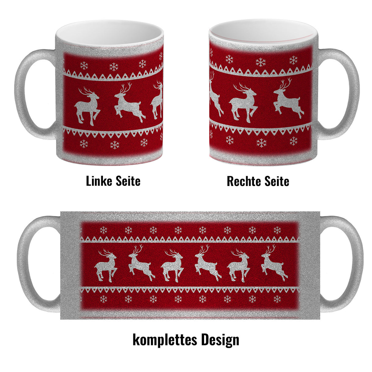 Weihnachten Kaffeebecher mit Rentieren
